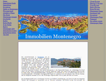 Tablet Screenshot of immobilienmontenegro.com